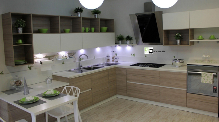 Tủ bếp laminate hiện đại 24