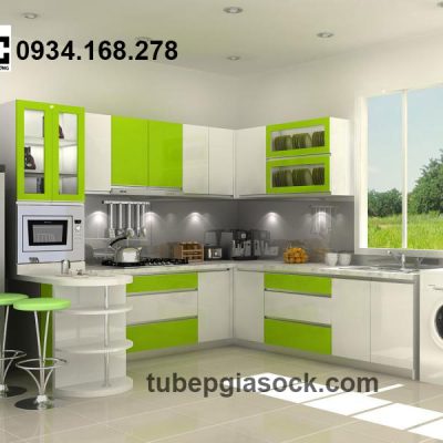tủ bếp Laminate Formica 6901 UN + 7949 HG