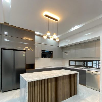 Hoàn thiện lắp đặt nội thất nhà phố nhà chị hằng tân ký tân quý