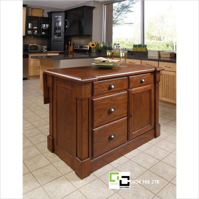 Đảo bếp gỗ tự nhiên 02
