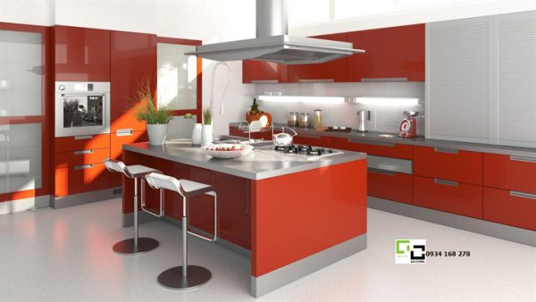 Tủ bếp acrylic hiện đại 66