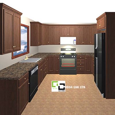 Tủ bếp chữ U 11