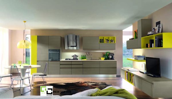 Tủ bếp laminate hiện đại 51
