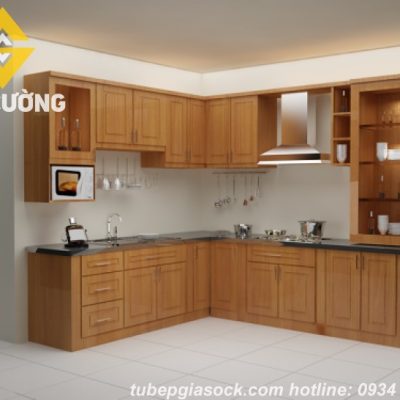 Tổng hợp mẫu bếp gỗ tự nhiên đẹp