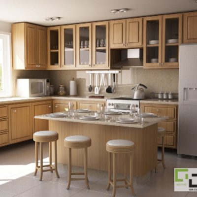 Tủ bếp gỗ tự nhiên 22