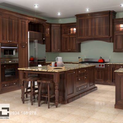 Tủ bếp gỗ tự nhiên 23