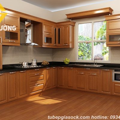 Tổng hợp mẫu bếp gỗ tự nhiên đẹp