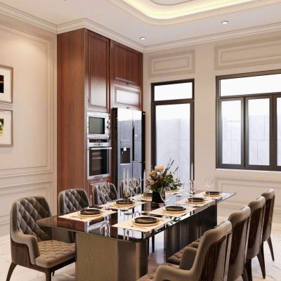 THIẾT KẾ NỘI THẤT NHÀ PHỐ PHONG CÁCH TÂN CỔ ĐIỂN & HIỆN ĐẠI